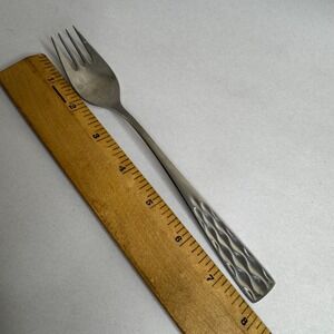 WMF Cromargan Germany Flatware Silverware Fork Textured‎ Handle